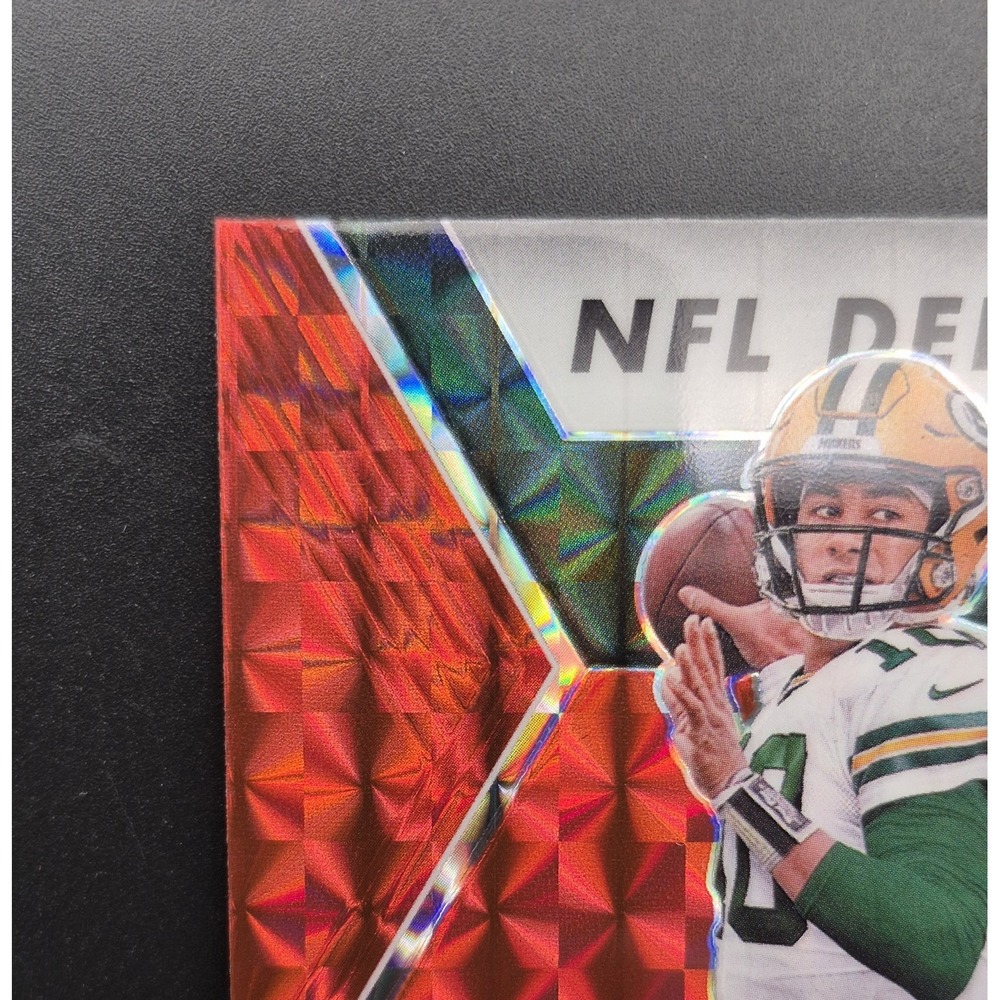 2020 Panini Mosaic Jordan Love #264 NFL Debut Red Mosaic Prizm (RC) Packers - Picture 4 of 12